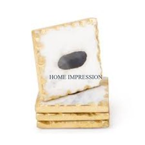 Events Party Table Decorative <b>Coasters</b> Square Shape Marble Material Dinnerware <b>Coaster</b> Premium Quality Hot Sale Placements - Product Image 5
