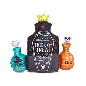 Juego de botellas de poción inflables de Halloween, 75x63cm, decoraciones para patio al aire libre, decoración para fiestas de truco o trato - Product Image 2
