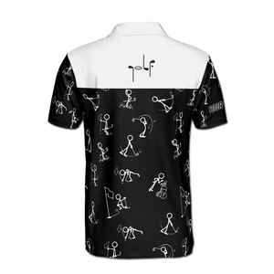 Polo pour homme à séchage rapide, col polo, manches courtes, tissu respirant, évacuation de l'humidité, logo personnalisé, impression numérique sur le devant, ODM - Product Image 5