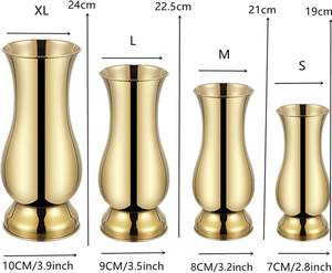 Jarrón de hierro de cobre martillado Premium hecho a mano con diseño único Maceta de metal hecha a mano para interiores de boutique florero - Product Image 3