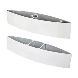 CNC gia công tùy chỉnh thiết kế xây dựng nhôm Sun louver bên ngoài cửa chớp ép đùn hồ sơ của các bức tường kính - Product Image 1