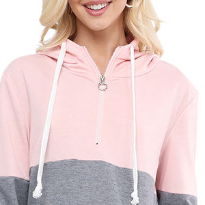 Sweats à capuche pour femmes respirants en gros, automne, personnalisés, 100% coton, anti-froissement, décontractés, streetwear, style décontracté - Product Image 2