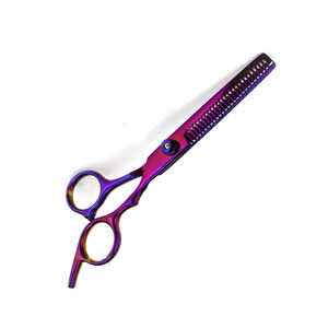 Ciseaux de coupe de cheveux personnalisés Ciseaux de barbier de couleur personnalisée Ciseaux amincissants pour salons de coiffure - Product Image 2