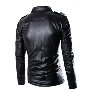 Vêtements d'extérieur pour hommes veste décontractée veste formelle poids lourd élégant à la mode classique vêtements de tous les jours bomber en cuir pur vestes pour hommes - Product Image 5