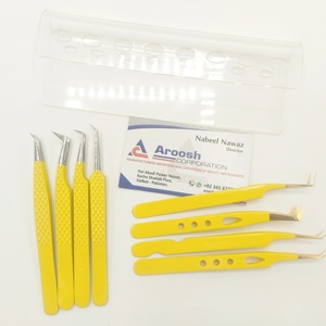 ปลายทองมืออาชีพแหนบปลายแหลมสำหรับต่อขนตาปลอมทำจากสเตนเลสสตีลสีโรสโกลด์ใช้โลโก้ตามสั่ง - Product Image 3