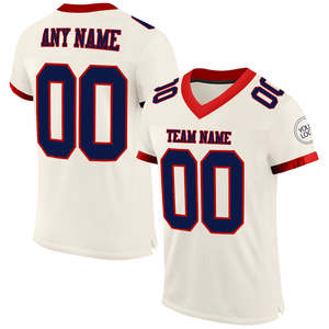 Maillot de football américain personnalisé d'usine pakistanaise Sublimation de mode respirant 100% Polyester Logo avant Position - Product Image 5