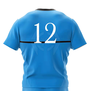 Uniforme de Rugby ligero de secado rápido de alta calidad 100% algodón para equipos deportivos Logotipo personalizado para adultos Todos los tamaños Tallas grandes - Product Image 5