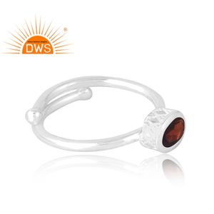 Anillo de piedras preciosas de granate Natural de Plata de Ley 925 más vendido, joyería personalizada para regalo de mujer para ella - Product Image 4