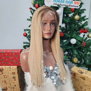 Peluca Frontal de Lujo 100% Vietnamita de 30 Pulgadas, Color Rubio con Mechas, Cabello Humano Natural, Productos Capilares Naturales para Mujeres Negras - Product Image 3