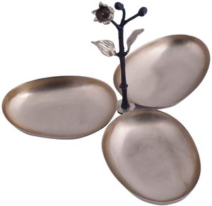 Cuenco decorativo de ensalada de Metal impreso a mano de nuevo diseño elegante Cuenco de Metal grande del fabricante Artículo decorativo con estampado de esmalte - Product Image 1
