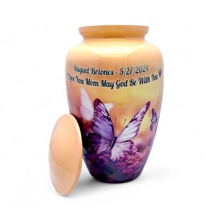 Urna para Cenizas con Forma de Mariposa de 10 Pulgadas, Urna Funeraria y Conmemorativa para Cenizas Humanas de hasta 200 Libras - Product Image 3