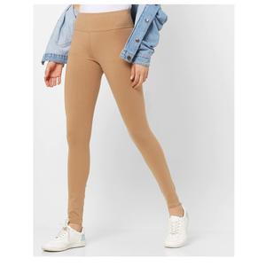 Mallas de Yoga de cintura alta para mujer, mallas ecológicas de secado rápido, algodón de LICRA sólido, sin costuras, para correr, entrenamiento, Fitness - Product Image 1