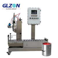 Système de remplissage automatique pour seaux de 1 à 5 gallons |   Ligne d'emballage de précision pour produits chimiques, peintures et adhésifs avec convoyeur intégré