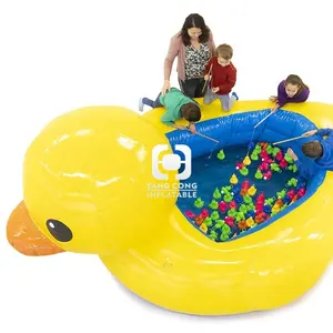 Jeu gonflable de piscine d'eau de pêche d'air de piscine de canard de nouvelle conception pour des enfants et des adultes