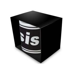 Tazas de Cerámica con Logotipo Oasis, 12 oz, Diseño Moderno y Minimalista, Aptas para Microondas y Lavavajillas, con Tapas, Transferencia de Calor - Product Image 3