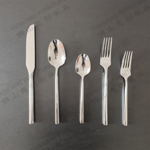 Set di Posate in Acciaio Inox Coltelli Cucchiai Forchette Placcati Argento Set di Posate di Lusso per Matrimoni e Banchetti - Product Image 4