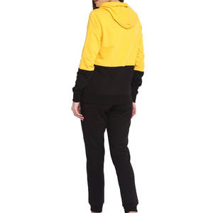 Gran oferta, chándal de gimnasio personalizado de alta calidad para mujer, conjunto de Jogger con capucha transpirable de algodón 100%, patrón sólido de talla grande para invierno - Product Image 3