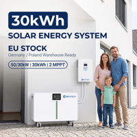 10000+ Siklus 30kWh 51.2V 600Ah LiFePO4 ESS Rumah dengan Lampu LED Strip dengan Inverter 50kW/30kW untuk Rumah Kecil Tenaga Surya Stok EU