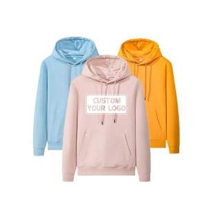 เสื้อฮู้ดผ้าคอตตอนโอเวอร์ไซส์แบบกำหนดเองเสื้อฮู้ดแบบสวมศีรษะทรงสตรีทพร้อมงานปัก - Product Image 3