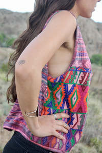 SRJ EXPORTS Gilet vintage d'art populaire, tissé à la main, brodé, 100% coton, magnifique tissage, trois boutons, grande taille, style Rajasthan, coupe trapèze - Product Image 3