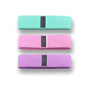 Bandes de résistance en tissu polyester écologique en gros pour le yoga, l'exercice et l'entraînement des fessiers - Product Image 1