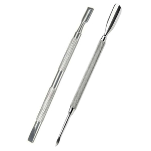 Premium Square Stainless Steel Cuticle Pusher Nail Art Manicure <b>Cleaning</b> <b>Tool</b> for Professionals High Quality Reusable - Product Image 2