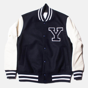 Custom Logo Towel Embroidery Chenille Patches <b>Vintage</b> College Men's <b>Varsity</b> <b>Jackets</b> Wool Letterman Baseball <b>Jacket</b> - Product Image 5