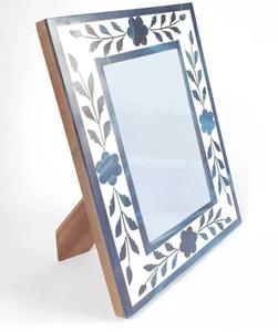 <b>Antique</b> Look Handmade Eco-Friendly Bone Inlay Colorful Square <b>Photo</b> <b>Frame</b> | Traditional Art Meets Modern Design Waterproof Easy - Product Image 1