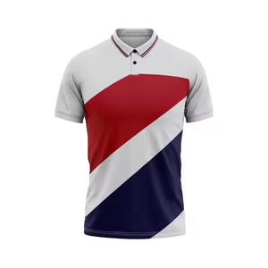 T-shirt polo pour hommes coupe classique 100% coton polos à manches courtes couleur unie personnalisée vente en vrac - Product Image 5