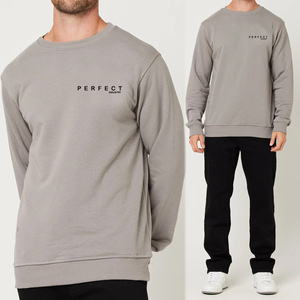 ชุดเซ็ตเสื้อสเวตเชิ้ตและกางเกงขายาวผู้ชายสำหรับฤดูหนาว PERFECT INDUSTRY ผลิตจากผ้าฝ้ายฟลีซ 100% ระบายอากาศได้ดี สไตล์ลำลอง ชุดแทรคสูท 2 ชิ้น พร้อมโลโก้สั่งทำด้านหน้า - Product Image 2