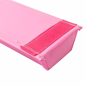 8-Foot Foldable Balance <b>Beam</b> for Teenagers' <b>Gymnastics</b> Training Pink Ordinary Velvet PVC - Product Image 2