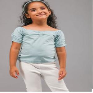 Haut Rachel avec logo personnalisé de couleur bleue de haute qualité pour fille du fabricant indien au meilleur prix haut Rachel - Product Image 3