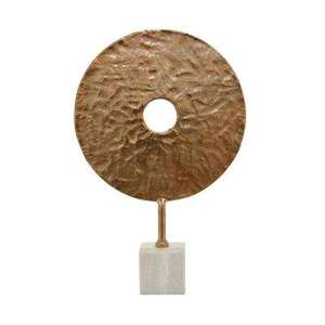 Sculpture ronde de couleur noire de Style Design unique Sculpture en métal de qualité supérieure pour la maison Sculpture de décoration de Table de salon - Product Image 6