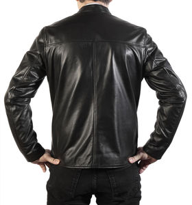 Chaquetas de Hombre, Chaqueta de Cuero de Cordero de Moda para Hombre, Chaquetas de Cuero de Pakistán con Logotipo Personalizado para Hombre, Chaqueta OEM para Hombre a Precio Razonable - Product Image 2