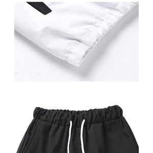 Vente en gros survêtements personnalisés pour hommes couleur contrastée sweats à capuche + pantalons de survêtement pour hommes costume deux pièces à capuche ensembles décontractés - Product Image 4