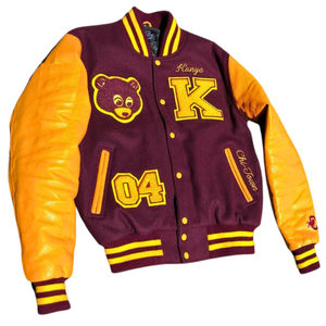 Chaquetas Varsity de Alta Calidad con Mangas de Cuero para Hombre, Diseño OEM Personalizado, Mezcla de Lana, Estilo Letterman - Product Image 5