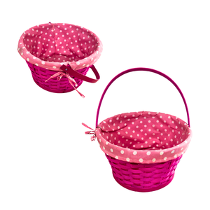 Cesta de Pascua ecológica CESTAS DE BAMBÚ de Vietnam Cesta de vacaciones hecha a mano para exhibición festiva y regalos - Product Image 1