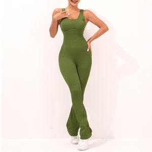 Ensemble de vêtements d'entraînement pour femmes avec logo personnalisé, taille XL, pantalons de yoga et soutien-gorge de sport sans couture, tenue d'entraînement de gymnastique et de fitness pour adultes - Product Image 1
