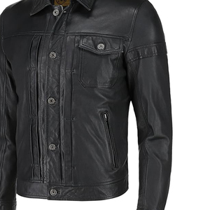 Meilleure qualité hiver mode veste en cuir col respirant polaire plaine teint usine prix de gros 2026 - Product Image 4