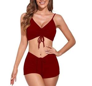 2025 nouveau bikini femmes maillot de bain imprimé tropical Bikini ensemble maillots de bain été Shorts maillots de bain femme maillot de bain vêtements de plage - Product Image 3