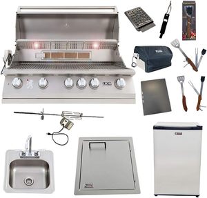 For New Premium Grills Package Deal L90000 40-Inch Grill, 33-inch Double Door, Refrigerator, and 5 in 1 <b>BBQ</b> <b>Tool</b> Set - Product Image 1