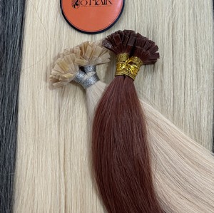 Extensiones de Cabello Humano de Grado 8, Cabello Virgen Vietnamita Crudo con Punta de Queratina, Venta al por Mayor, Color U/I/V/Plano, 7A-9A, Trama Doble a Máquina - Product Image 5