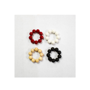 Servilleteros de madera con cuentas de madera redondas personalizadas para bodas y decoraciones de fiestas al mejor precio - Product Image 6