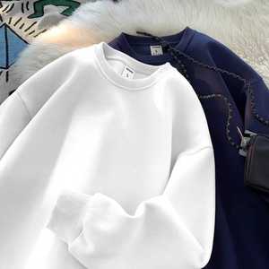 Fabricants de vêtements pour hommes, sweat-shirts personnalisés, nouveau sweat-shirt uni d'hiver, simple, tendance, ample, col rond, manches longues - Product Image 1