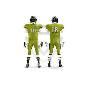 Uniforme de Fútbol Americano Personalizable de Alta Calidad 100% Poliéster para Hombre Adulto, Conjunto de Uniforme Deportivo de Secado Rápido, Transpirable, con Cuello en V, Diseño 3D - Product Image 1