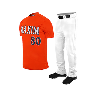 Vente en gros Meilleure qualité Conception personnalisée Logo personnalisé Uniforme de baseball Service OEM Vêtements d'entraînement Uniforme de baseball - Product Image 1