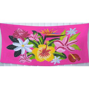Sarongs hawaïens peints à la main en rayonne de qualité supérieure, paréo, vente en gros personnalisée, vêtements de plage, couverture, îles du Pacifique, HPBU019-05-250 - Product Image 1