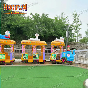 Jolie manège-éléphant sur rail offrant une expérience agréable et fluide pour les enfants et les familles - Product Image 4