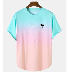 Camiseta Sublimada para Hombre, Último Modelo, 100% Algodón/Poliéster, Estilo Urbano, Transpirable, Moda de Verano, Color Sublimado - Product Image 3