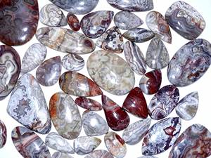 Cabochons d'agate en dentelle folle naturelle Pierres précieuses étonnantes pour la fabrication de bijoux - Product Image 2